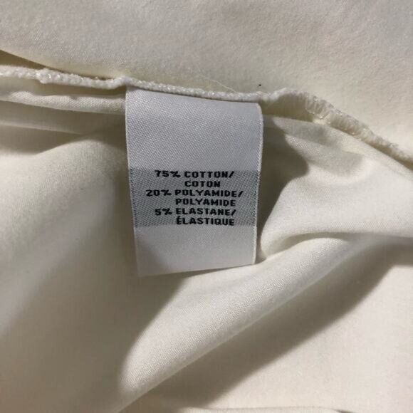 Lafayette 148 womens M white pullover shirt dress tunic toggle sleeves pockets - Picture 4 of 12